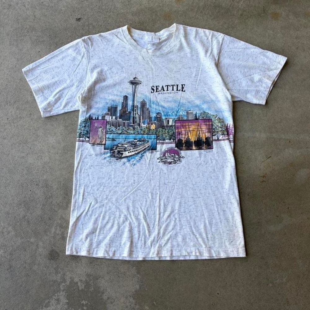 90s sansegal‎ seattle wrap around nature tee